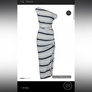 Veronica Beard Kadie Striped Silk-Blend Dress